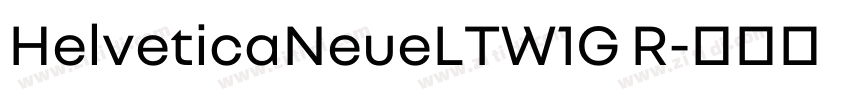 HelveticaNeueLTW1G R字体转换